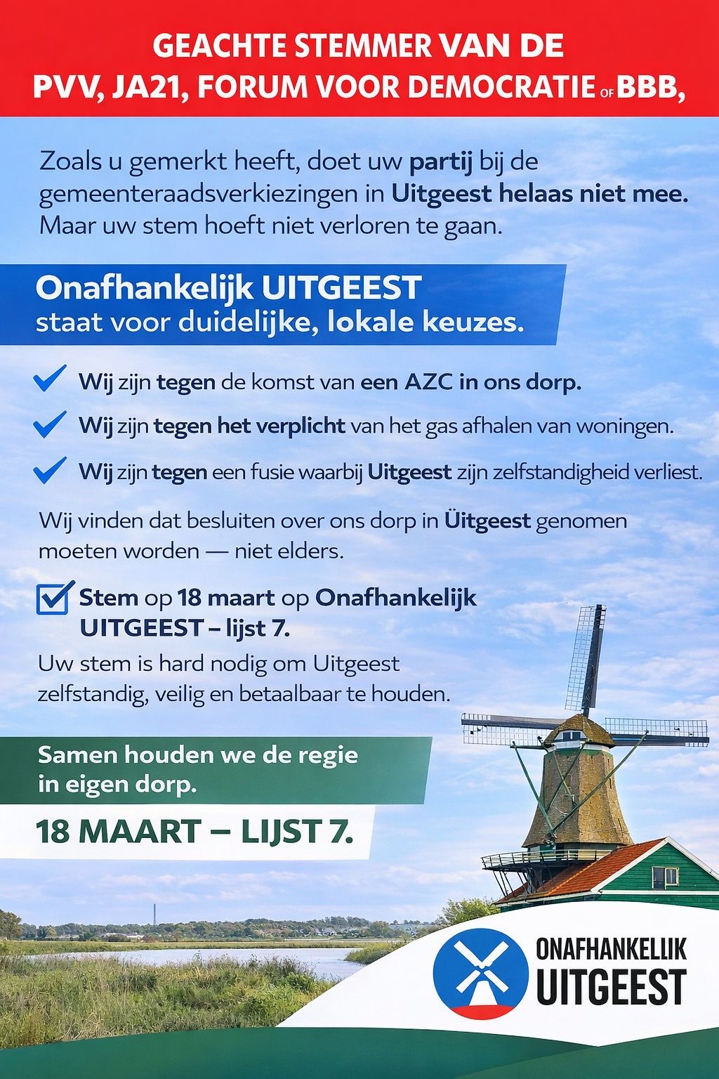 Stemmen 18 maart